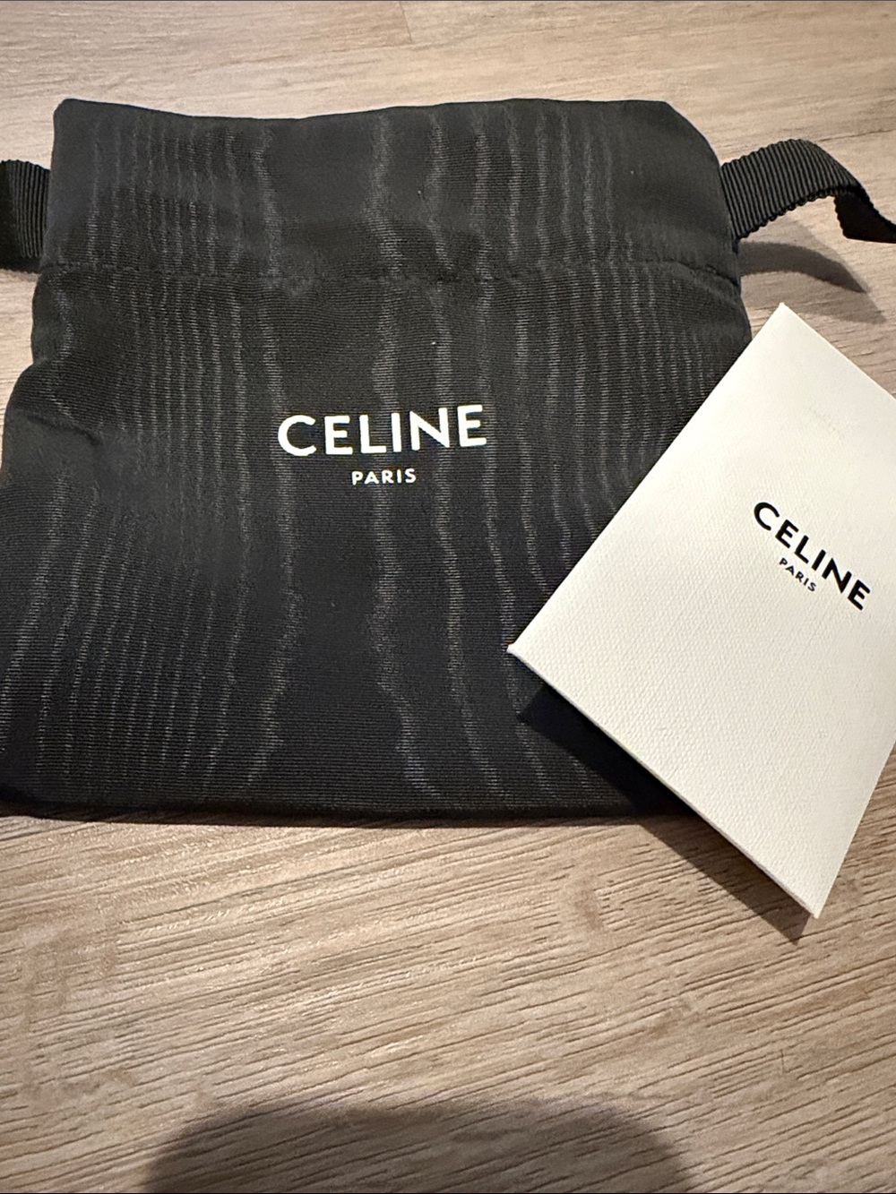 Celine Small Triomphe Wallet in Black and Brown with Gold Hardware - Picture 2 of 5